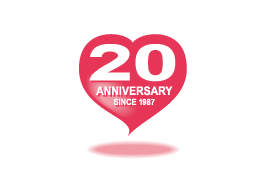 エキスパートスタッフ20周年のロゴ